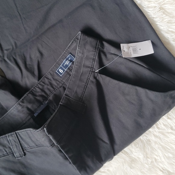 GAP 90's Straight Up Khakis with Washwell Size 6 Black Y2k Pants #815869 RT $70 - Picture 12 of 13